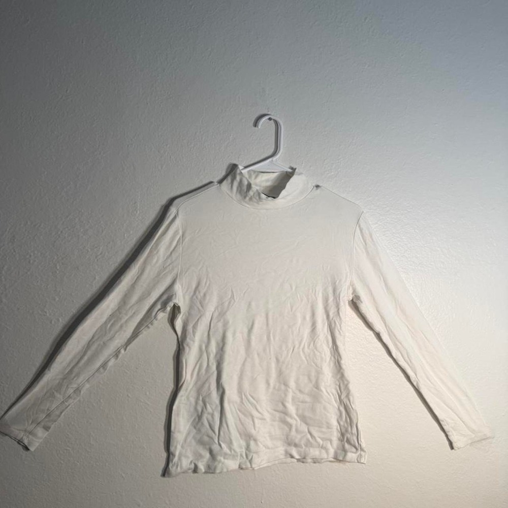 Dip White long sleeve turtleneck top in a L